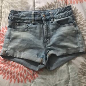 Light Washed Jean Shorts